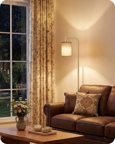 Dimmable Floor Lamp for Living Room with Remote & 10W Bulb