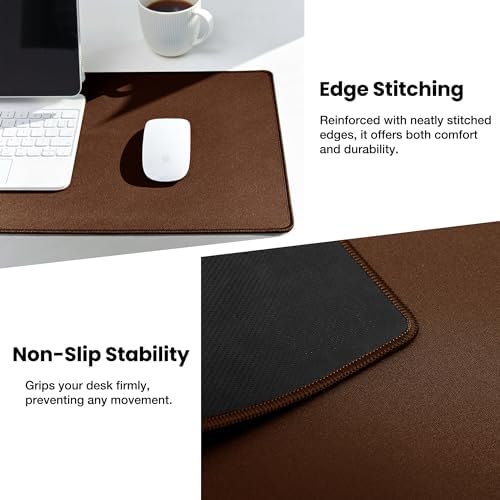 ALOANES Non-Slip Extended Mouse Pad Office&Home Desk Mat Stitched Edge