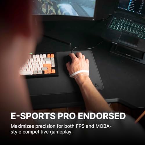 DELTAHUB Carpio G2.0 - Advanced Ergonomic Right-Handed Gaming Wrist Rest for Mouse - Superior Support for Serious Gamers - Anti-Fatigue, Smooth Glide (Small, Right, Pink)