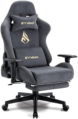 Symino Ergonomic Gaming Chair with 155° Recline & Footrest
