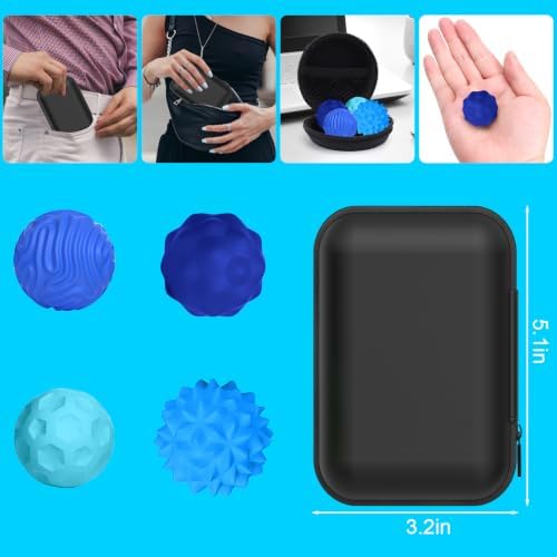 BUSOHA Silicone Magnetic Fidget Balls - 8 Pack Fidget Toys for Adult