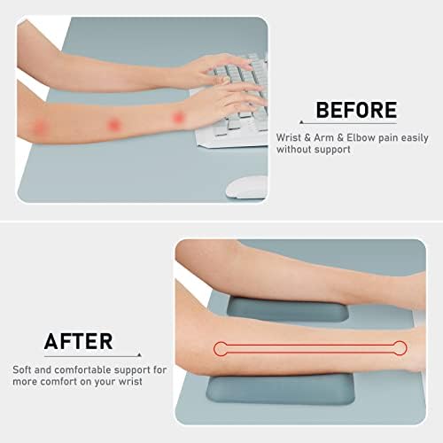 Leolee Elbow Rest Pads for Desk, Gel Ergonomic Wrist Rest Arm Rest Pads