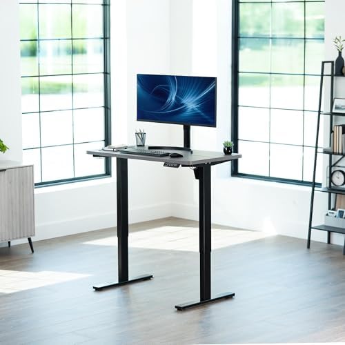 VIVO Dark Gray 43 x 24 in Standing Desk, DESK-1B4G