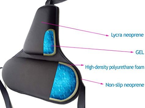 FOMI Firm Gel Foam Back Support (14" x 15") Care | Upper Lower Thoracic and Lumbar Support for Car, Home, Office Chair | Promotes Healthy Posture, Sciatica Pain Relief