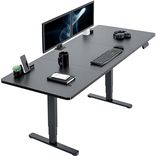 VIVO Black 71 x 30 in Standing Desk, DESK-KIT-2B7B