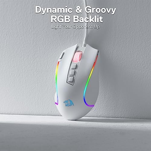 Redragon M612 Wired RGB Optical Gaming Mouse 8000 DPI Remapping Keys
