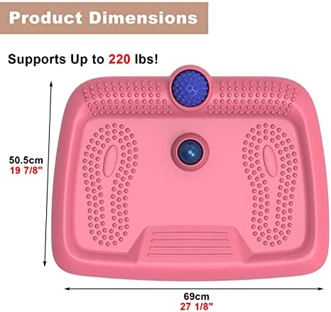Anti-Fatigue Standing Desk Mat with Massage Ball and Balance Board for Ergonomic Comfort and Core Training