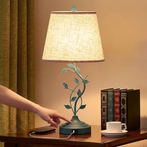 Kakanuo Touch Lamps for Nightstand, Bedside Lamp for Bedroom, Rustic Lamp