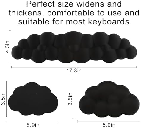 Cloud Wrist Rest for Computer Keyboard,Mouse Wrist Rest,Keyboard Wrist Rest