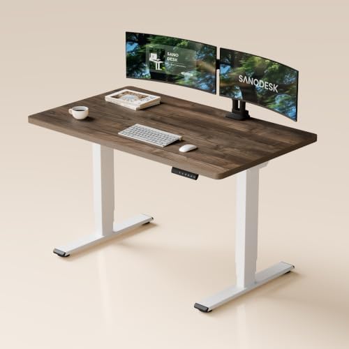 SANODESK Dual Motor Standing Desk 220lbs Height Adjustable Desk