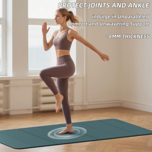 Foldable Yoga Mat Thick 0.32"(8mm)