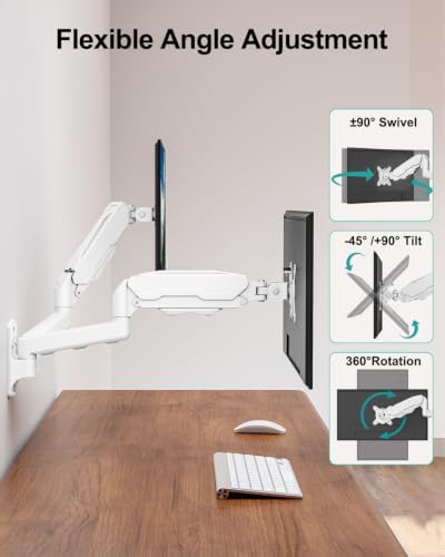 MOUNT PRO Dual Monitor Wall Mount for Max 32" Screens, Up to 19.8lbs Each