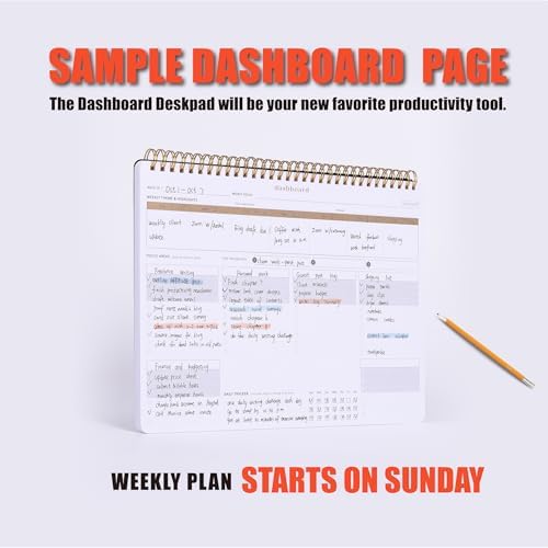 ZERONE CENTRE Weekly Productivity Planner for Overall Task Management