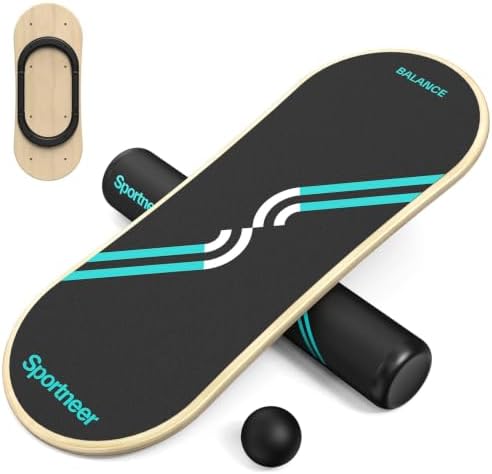 Sportneer Balance Board, 7-Mode Balance Trainer with Roller & Ball