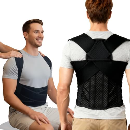 Back Posture Corrector Brace for Men, Full Back-Anchored Posture Brace