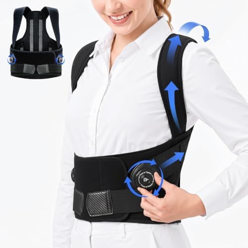 Upgraded Dial Posture Corrector Back Brace for Men and Women