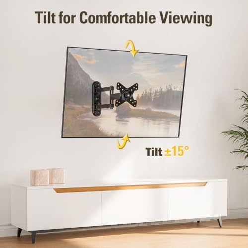 Mounting Dream Full Motion Monitor TV Mount for 10-26 Inch TVs up to 33lbs