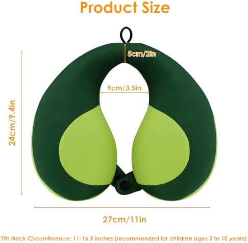 INFANZIA Kids Travel Neck Pillow for Ages 3 Years and up, for CarSeat Plane