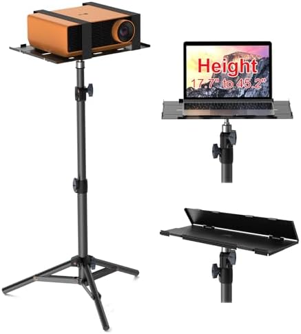 Projector Stand Tripod, Portable Height Adjustable Laptop Stand