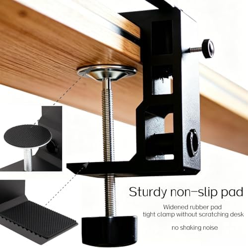 Replacement Heavy Duty C Clamp for 1/2” Base Magnifying Lamp,XINME Desk Lamp,Swing Arm Lamp,Phone Mount,I pad Mount,Tablet Holder,Mic Holder (G2)