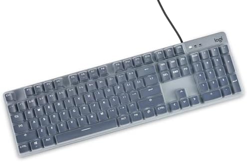 Keyboard Cover Skin for Logitech K845 Mechanical Illuminated Keyboard, Logitech K845 Keyboard Protector Accessories,Ultra Thin Desktop PC Silicone Keyboard Cover-Clear