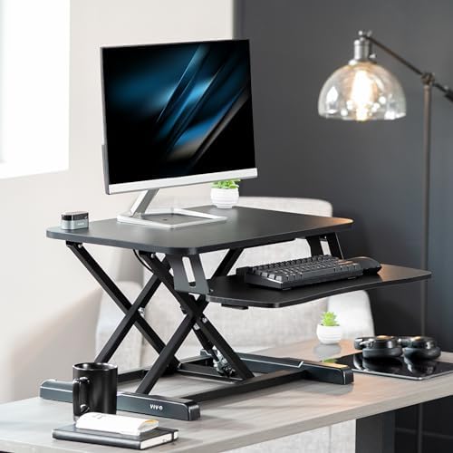VIVO Black 26 in Standing Desk Converter, DESK-V026KB