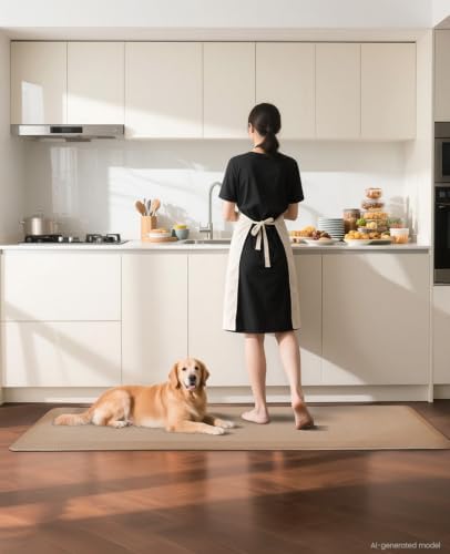 Ophanie Kitchen Mats for Floor, 3/4 Inch Thick, 20 x 60 Anti Fatigue Cushioned Mat,Kitchen Rugs,Waterproof,Comfort Ergonomic Standing Mat for Office,Home,Sink with 99+ Pairs of Anti-Slip Bottom Ridges