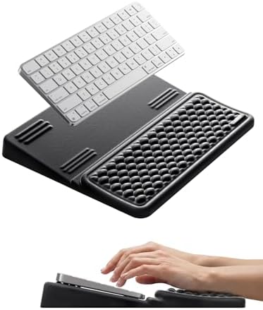 Vaydeer Keyboard Wrist Rest, Keyboard Stand with Wrist Support, Soft Memory Foam Ergonomic Riser for 60%-65% Keyboard Holder Tilt Lift for Carpal Tunnel, Office Gaming Computer Typing Hand Arm Cushion