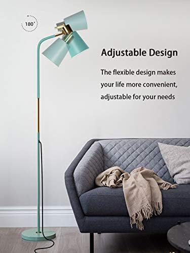 LALISU Floor Lamp Industrial Floor Lamps Reading Farmhouse Standing Lamp