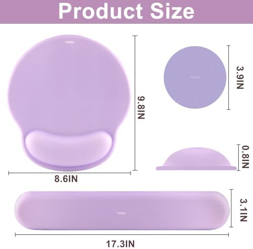 Ergonomic Mouse Pad with Wrist Rest, Mouse Pads for Desk Wrist Support