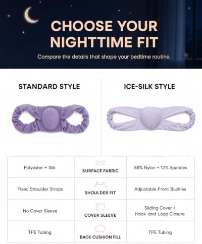 Women's Ice Silk Sleep Posture Corrector, Adjustable Night Upper Back Brace