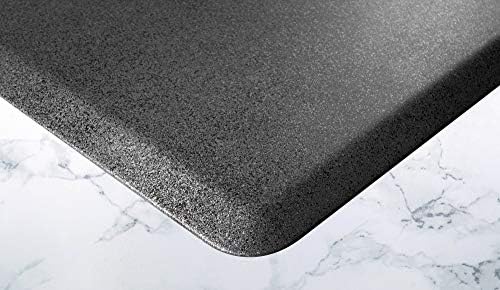 WellnessMats Granite Anti-Fatigue Mat - Comfort, Support & Style - Non-Slip, Non-Toxic - 6'x2'x 3/4"x 3/4" Granite Steel