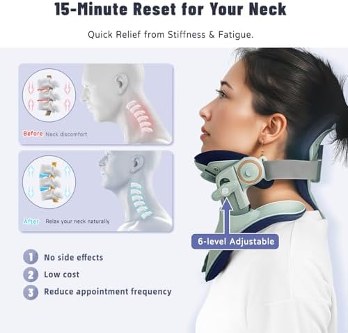 Adjustable Neck Stretcher for Pain Relief - Green