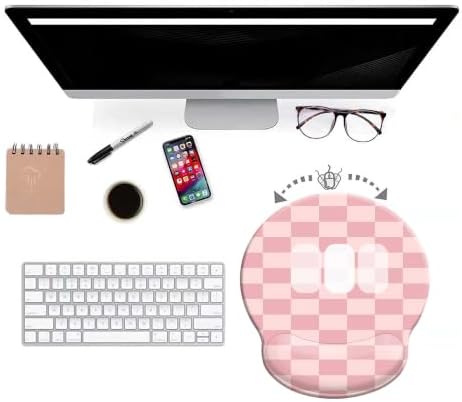 Mouse Pads for Desk, Ergonomic Mouse Pad with Wrist Rest Gaming Mousepad