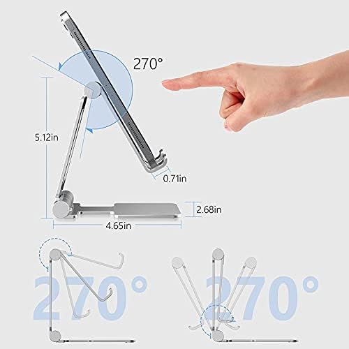 Anozer Tablet Stand,Adjustable Tablet Holder for Desk Foldable