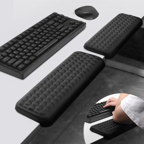L-Shaped Desk Elbow Pad for Desk, 2-Piece Memory Foam Desk Edge Cushion