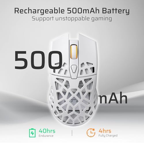 LTC GM023 Tri-Mode Wireless Gaming Mouse, White