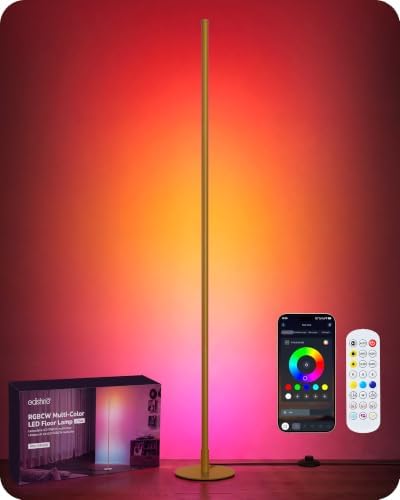 EDISHINE RGBCW Floor Lamps for Living Room, Smart App & Remote Control