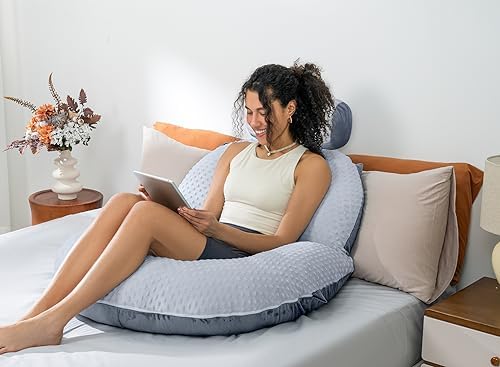 INSEN Reading Pillow, Back Pillow for Sitting in Bed and Couch, Gaming Pillow for Adults, Sit Up Support for Bed