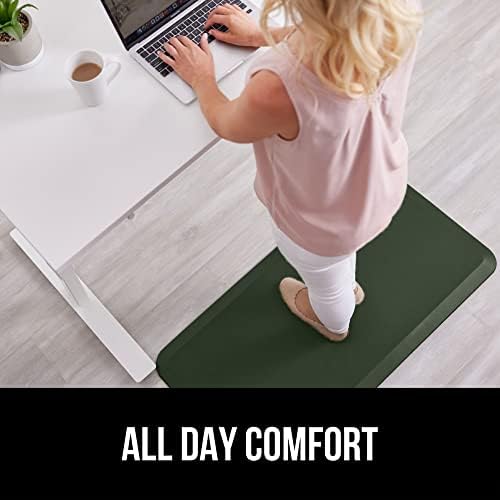 GORILLA GRIP Cushioned Antifatigue Kitchen Mat for Floor, 48x20, Green