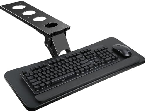 Under Desk Keyboard Tray, Adjustable Height & Tilt, 25 x 9.8 in, 11 lb