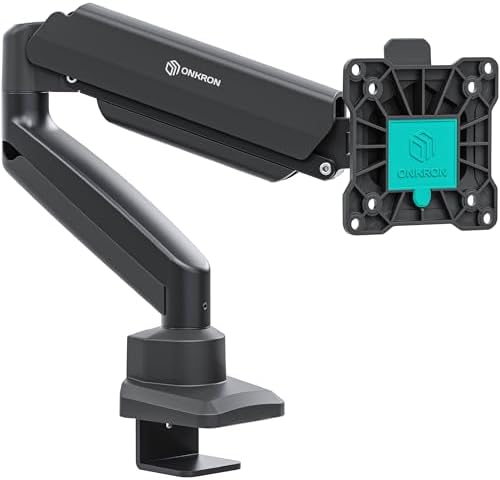 ONKRON Monitor Arm Desk Mount 13-32 Inch, 22 lbs, max VESA 100x100, Black