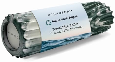 Oceanfoam Ripple Small Foam Roller for Physical Therapy (Hunter Marbled)