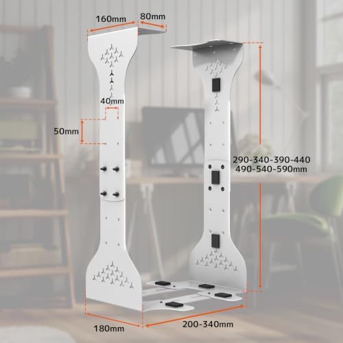 PUTORSEN Under Desk PC Mount, 7.9-13.4’’ Width Range, up to 77 lbs