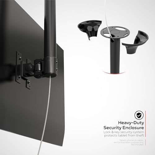 Ceiling Monitor Mount – CTA Height-Adjustable Ceiling Mount for Monitors and TVs up to 44 Lbs. (ADD-HACMMT)