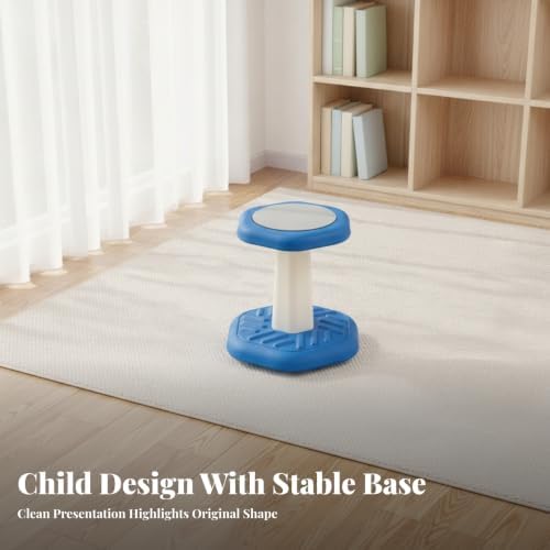 Simhoa Cushioned Balance Stool Active-Sitting Design, Balance Stool, Sensory-Friendly, for Classrooms, Playrooms, Red