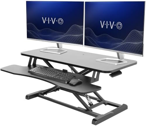 VIVO Black 36 in Standing Desk Converter, DESK-V036KB