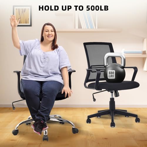 Besitu 500Lbs Office Chair Replacement Parts, w/ 6'' x 10.2" Mounting Holes Chair Base Heavy Duty Plate Swivel Tilt Control Seat Mechanism for Executive and Gaming Chairs