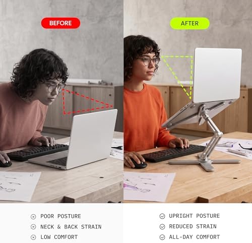 Model-X 2.0 Laptop Stand, Laptop Stand for Desk Adjustable Height