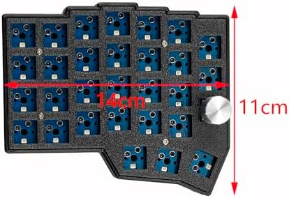 YMDK BORNE Knob Corne4×6 Layout 58 Keys Ergonomic Wired Hot-swap Split MX Mechanical Keyboard South RGB QMK Vial Programmable